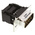 Amphenol DFR 9 Way Right Angle Cable Mount D-sub Connector Plug, 2.74mm Pitch
