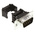 Amphenol DFR 9 Way Right Angle Cable Mount D-sub Connector Plug, 2.74mm Pitch