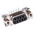 Harting 9 Way Right Angle Through Hole D-sub Connector Socket, 2.74mm Pitch, with 4-40 UNC Female Screwlocks, Boardlocks