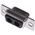HARTING 2 Way Cable Mount D-sub Connector Socket, 6.86mm Pitch