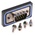 MH Connectors SDB 9 Way Panel Mount D-sub Connector Plug