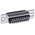 Amphenol ICC 26 Way Panel Mount D-sub Connector Socket, 2.29mm Pitch