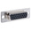 Amphenol ICC 26 Way Panel Mount D-sub Connector Socket, 2.29mm Pitch