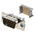 3M 8200 9 Way Right Angle Cable Mount D-sub Connector Plug, 1.27mm Pitch