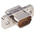 ITT Cannon MDM 9 Way Panel Mount D-sub Connector Socket, 1.27mm Pitch