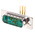 FCT from Molex FM 2 (Power/Coax), 5 (Signal) Way Right Angle Through Hole D-sub Connector Plug