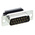 Provertha TMC-SK 15 Way Right Angle Cable Mount D-sub Connector Plug, 1.27mm Pitch