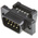 TE Connectivity Amplimite HDF-20 9 Way Right Angle Cable Mount D-sub Connector Plug, 2.77mm Pitch
