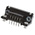 TE Connectivity Amplimite HD-20 9 Way Right Angle Through Hole D-sub Connector Socket, 2.74mm Pitch, with 4-40 UNC