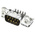 TE Connectivity Amplimite HD-20 9 Way Right Angle Through Hole D-sub Connector Plug, 2.74mm Pitch, with 4-40 UNC