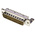 TE Connectivity Amplimite HD-20 25 Way Right Angle Through Hole D-sub Connector Plug, 2.76mm Pitch, with 4-40 UNC