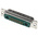 Amphenol ICC DW 17 Way Panel Mount D-sub Connector Plug