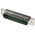 Amphenol ICC DW 17 Way Panel Mount D-sub Connector Plug