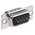 Amphenol ICC SD 9 Way Panel Mount D-sub Connector Plug