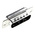HARTING 3 Way Cable Mount D-sub Connector Plug, 6.86mm Pitch