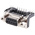 Harting D-Sub Standard 9 Way Right Angle Through Hole D-sub Connector Socket, 2.54mm Pitch, with 4-40 UNC Female