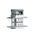 3M 8200 9 Way Right Angle Wire Mount D-sub Connector Plug, 1.27mm Pitch