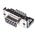 Harting 9 Way Right Angle Through Hole D-sub Connector Socket, 2.74mm Pitch, with Boardlocks, M3 Threaded Inserts