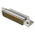 Provertha TMC 50 Way Right Angle Through Hole D-sub Connector Plug, 2.84mm Pitch, with Guide Frame