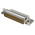 Provertha TMC 50 Way Right Angle Through Hole D-sub Connector Plug, 2.75mm Pitch, with 4-40 UNC screwlocks, Guide Frame