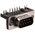 Harting 9 Way Right Angle Through Hole D-sub Connector Plug, 2.77mm Pitch, with 4-40 UNC Threaded Inserts, Boardlocks