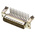 TE Connectivity Amplimite HD-20 25 Way Right Angle Through Hole D-sub Connector Plug, 2.76mm Pitch
