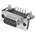TE Connectivity Amplimite HD-20 9 Way Right Angle Through Hole D-sub Connector Socket, 7.01mm Pitch, with Boardlocks
