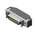 JAE DF02 20 Way Right Angle Through Hole D-sub Connector Socket, 1.27mm Pitch