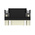 2301844 9 Way Right Angle Board Mount PCB D-sub Connector Receptacle, 2.77mm Pitch, with Boardlock