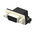 2301844 9 Way Right Angle Board Mount PCB D-sub Connector Receptacle, 2.77mm Pitch, with Boardlock