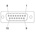 Phoenix Contact VS-15-BU-DSUB-CD-MG Panel Mount D-sub Connector