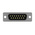 TE Connectivity AMPLIMITE HDE 2 Way Horizontal Cable Mount D-sub Connector Plug, 2.77?mm Pitch