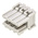 TE Connectivity AMP DUOPLUG Series Female Edge Connector, PCB Mount, 3-Contacts, 2.5mm Pitch, 1-Row, Solder Termination