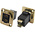 RS PRO Straight, Panel Mount, Female to Male Type C IP40 Feedthrough USB Connector