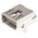 Molex Right Angle, Through Hole, Socket Type Micro AB 2.0 USB Connector
