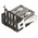 TE Connectivity Right Angle, Through Hole, Socket Type A 2.0 USB Connector