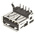 TE Connectivity Right Angle, Through Hole, Socket Type A 2.0 USB Connector