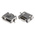 Molex Right Angle, SMT, Socket Type Micro AB 2.0 USB Connector