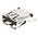 TE Connectivity Straight, Through Hole, Socket Type A USB Connector
