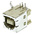 TE Connectivity Right Angle, PCB Mount, Through Hole, Socket Type B 2.0 USB Connector