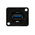 RS PRO Straight, Panel Mount, Socket Type A to A 3.0 USB Connector