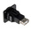 RS PRO Straight, Panel Mount, Socket Type A to A 2.0 USB Connector