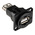 RS PRO Straight, Panel Mount, Socket Type A to A 2.0 USB Connector
