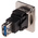 RS PRO Straight, Panel Mount, Socket to Socket Type B to A 3.0 USB Connector