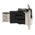 RS PRO Straight, Panel Mount, Socket to Socket Type B to A 2.0 USB Connector