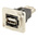 RS PRO Straight, Panel Mount, Socket Type A 2.0 USB Connector