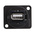 RS PRO Straight, Panel Mount, Socket Type A to A 2.0 USB Connector
