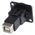 RS PRO Straight, Panel Mount, Socket Type A to B 2.0 USB Connector