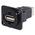 RS PRO Straight, Panel Mount, Socket Type A to B 2.0 USB Connector
