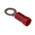 RS PRO Insulated Ring Terminal, M4 Stud Size, 0.5mm² to 1.5mm² Wire Size, Red